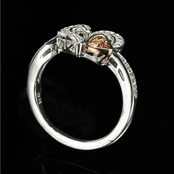 Brian Kosner Silver and Bronze Heart Ring - Picture 2 of 10